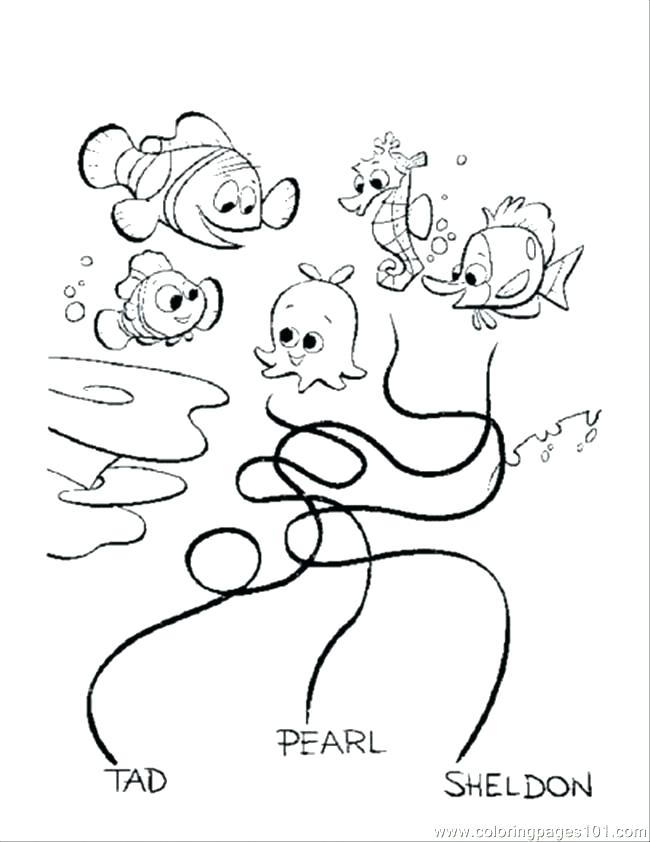 650x842 Finding Nemo Coloring Pages The Shark Finding Coloring Pages