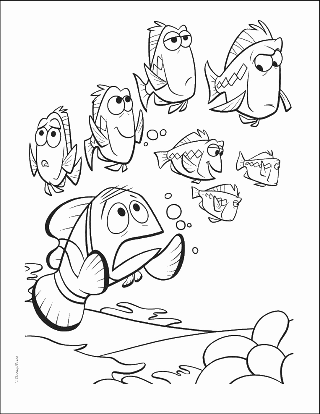 1083x1400 Finding Nemo And Crush Finding Nemo Coloring Pages Printable