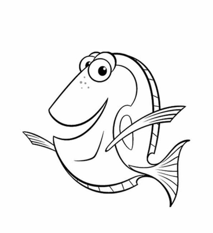 700x767 Coloring Pages Of Finding Nemo A Splendid Animated Adventure