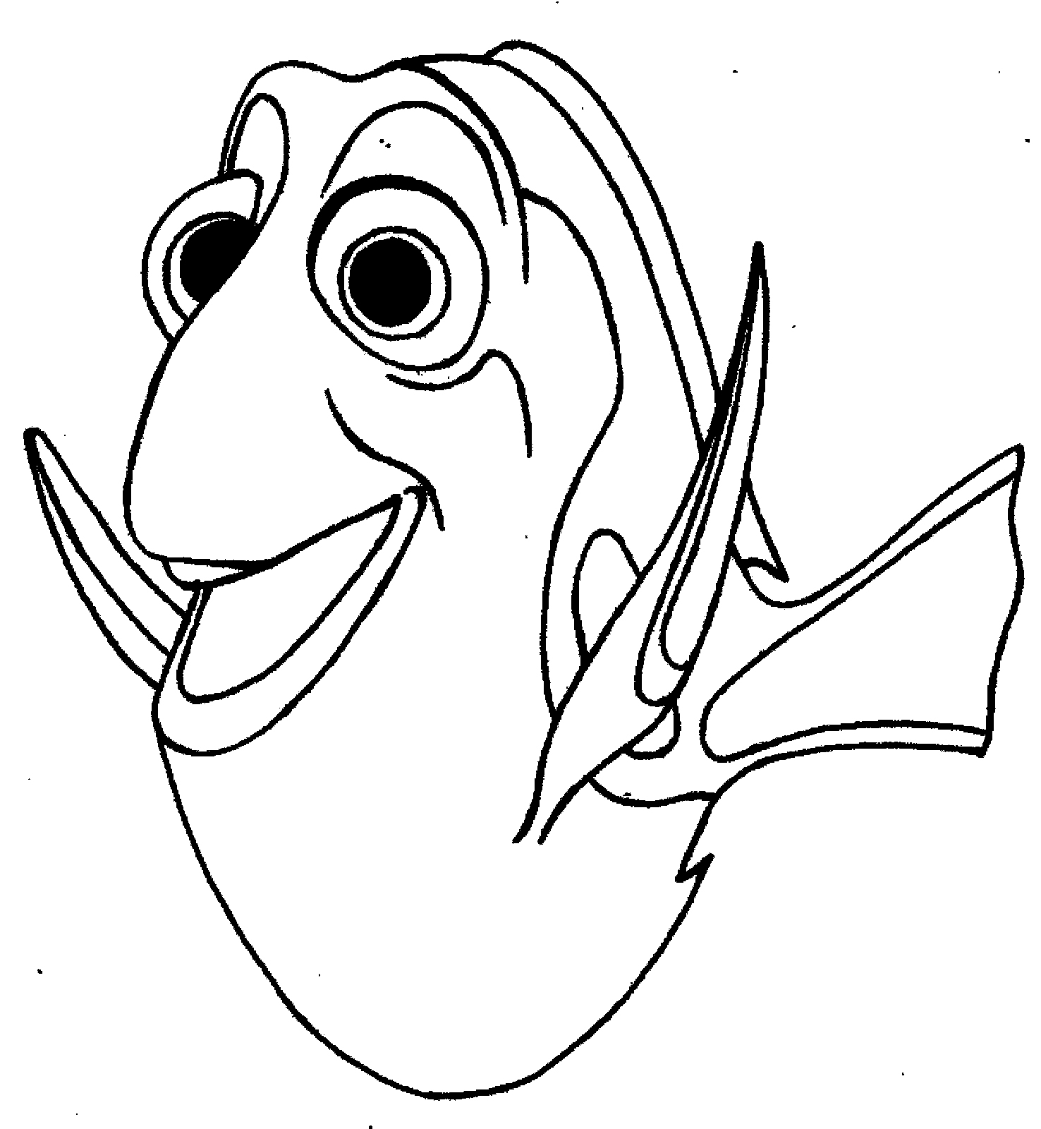1476x1600 Finding Nemo Dory Smile Finding Nemo Coloring Pages