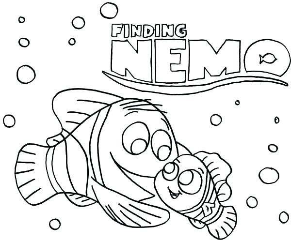 600x500 Finding Pearl And Marlin Finding Coloring Pages Finding Nemo