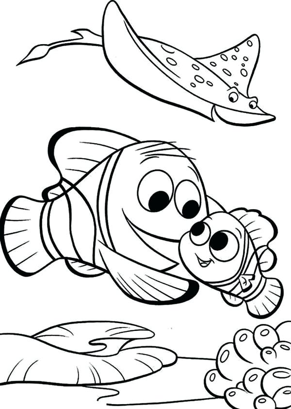600x843 Finding Nemo Squirt Coloring Pages And Crush