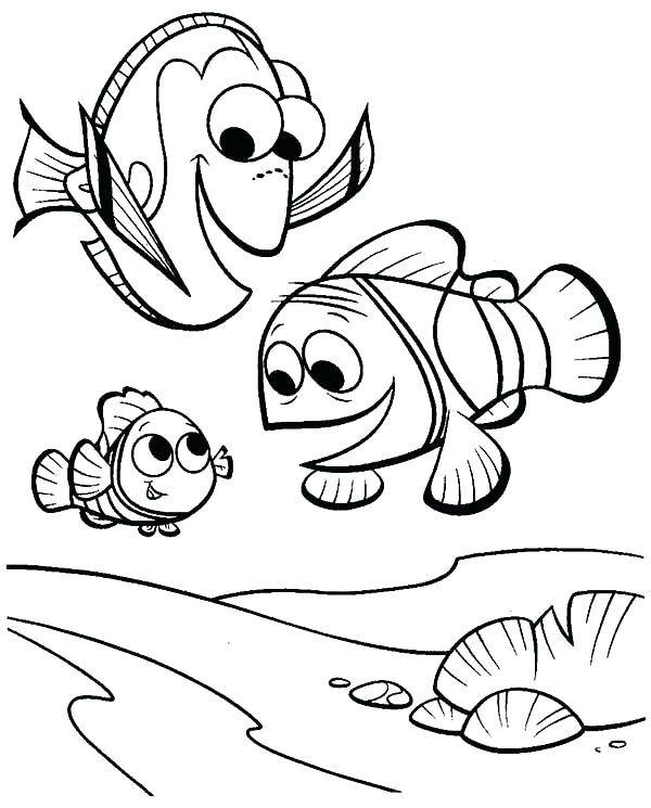 600x745 Nemo Coloring Page Finding Coloring Pages Google Search Nemo