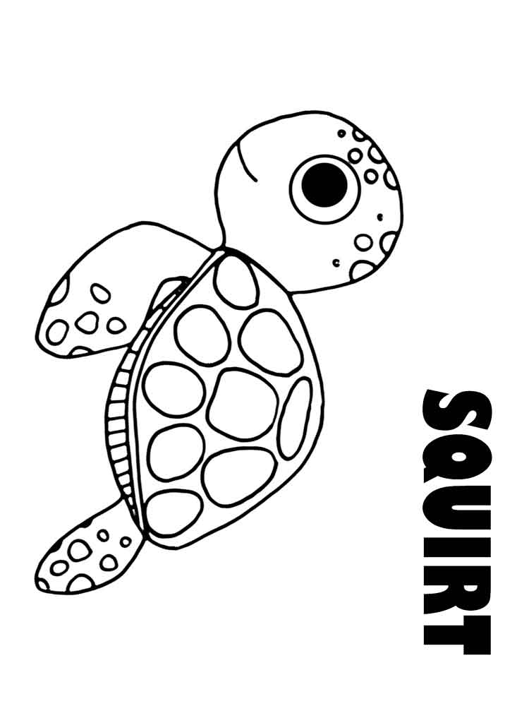 750x1000 Finding Nemo Crush And Squirt Coloring Pages
