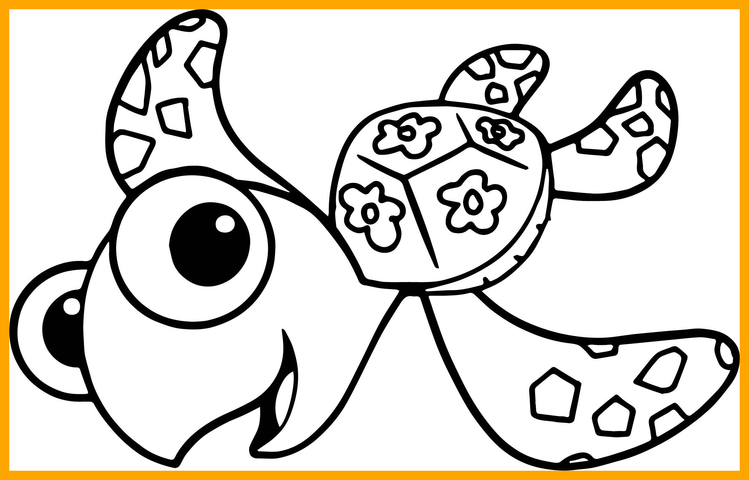 2522x1617 The Best Disney Finding Nemo Squirt Sea Turtle Coloring Pages