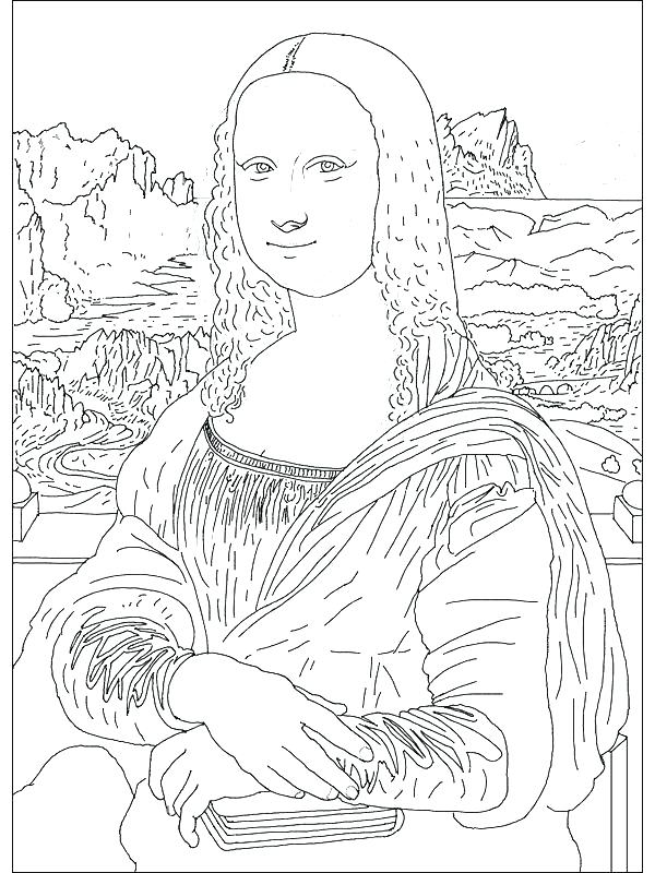 600x800 Scarce Famous Artwork Coloring Pages Artists Fine Art Add P
