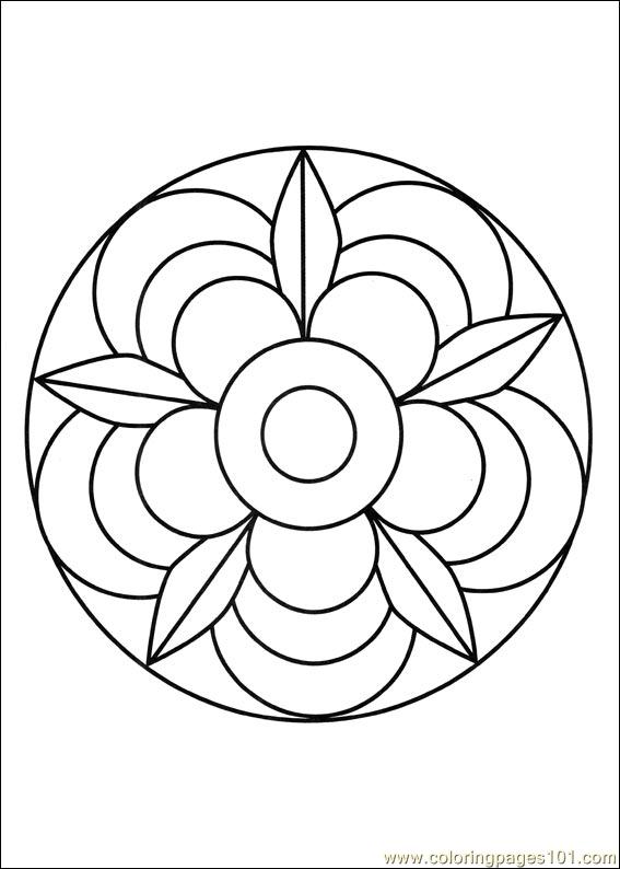 567x794 Mandalas Coloring Page