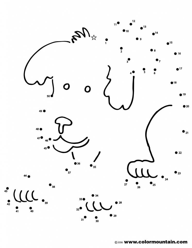 791x1024 Finish The Drawing Dog Dot To Dot Coloring Page