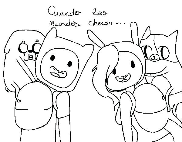 600x470 Adventure Time With Finn And Jake Coloring Pages To Print Color