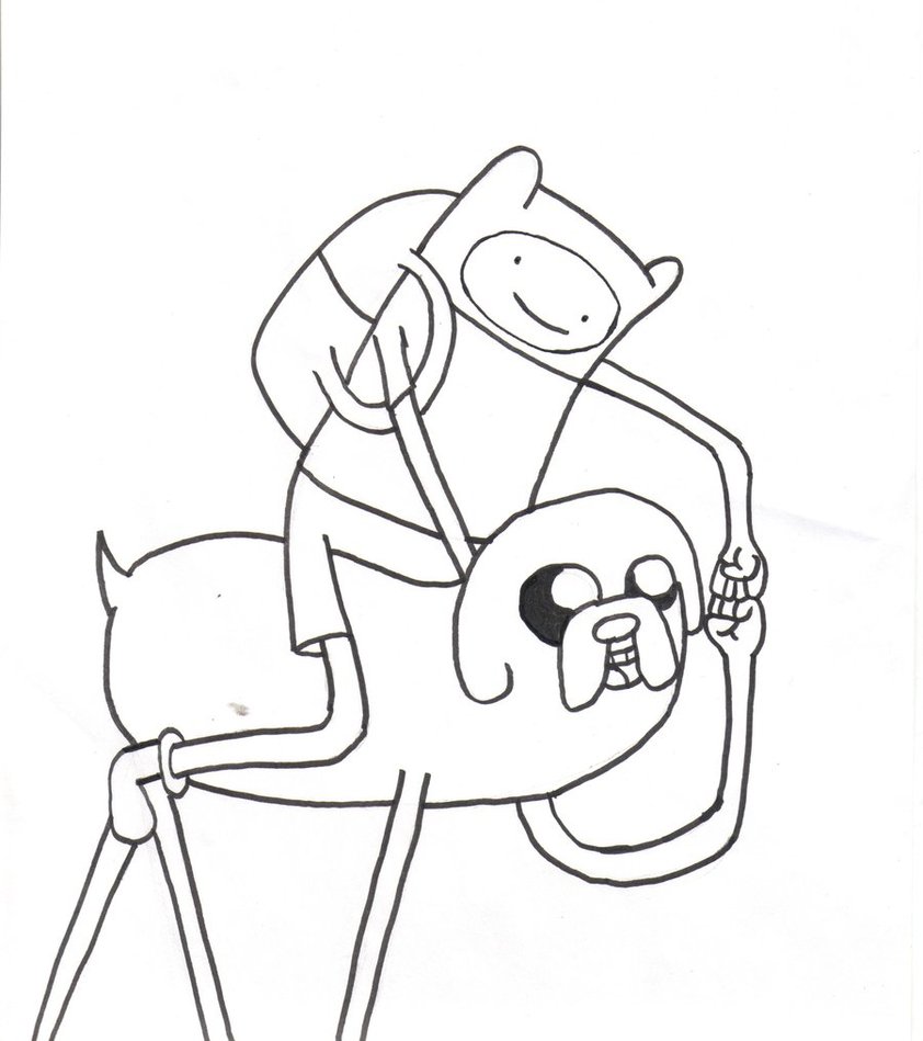 842x949 Cartoon Network Adventure Time Coloring Pages Finn And Jake