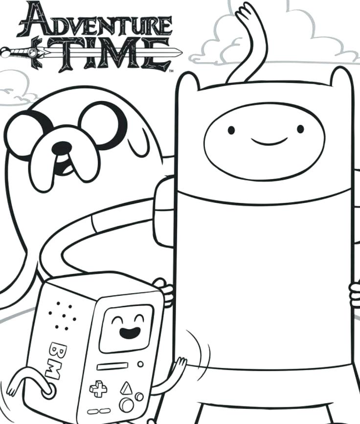 736x867 Finn And Jake Coloring Pages Adventure Time Coloring Pages Full