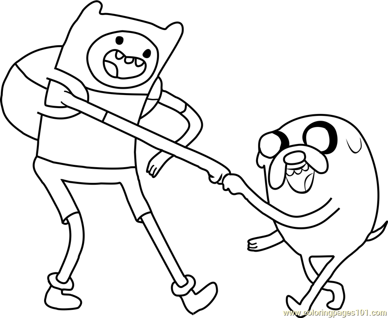 800x656 Finn And Jake Coloring Page