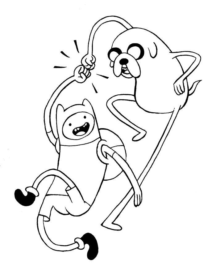 700x889 Finn And Jake Coloring Pages