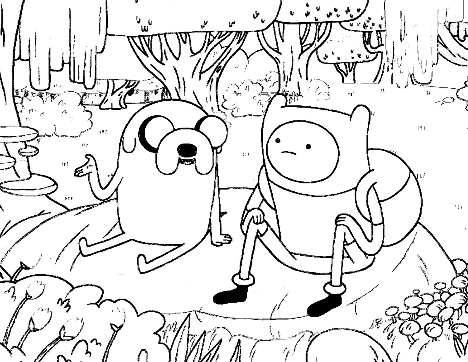 1600x1239 Now Adventure Time With Finn And Jake Coloring