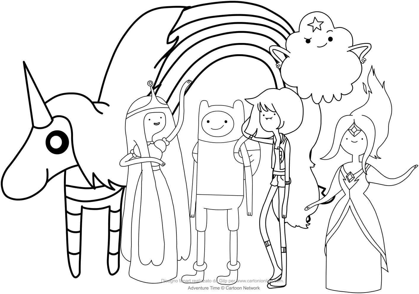 1413x992 Cartoons Free Printable Coloring Pages Adventure Time Tearing Acpra