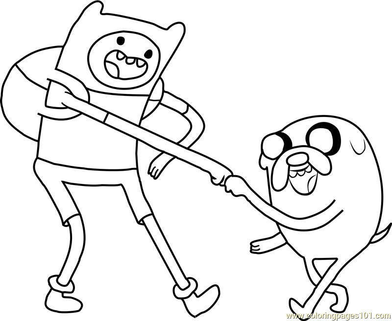 800x656 Finn And Jake Coloring Pages Printable Coloring Page