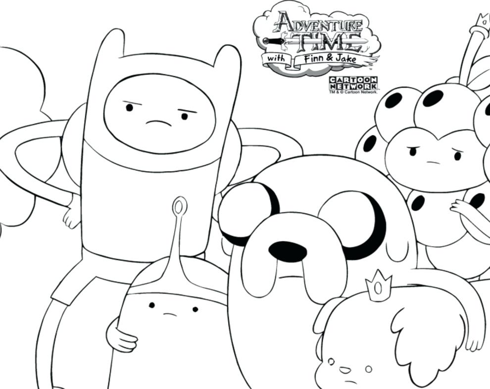 990x786 Inspiring Finn And Jake Coloring Pages Adventure Time Coloring