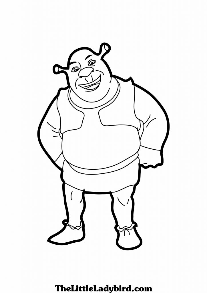724x1024 Ogre Coloring Pages Colouring Unique Page For Printable Kids