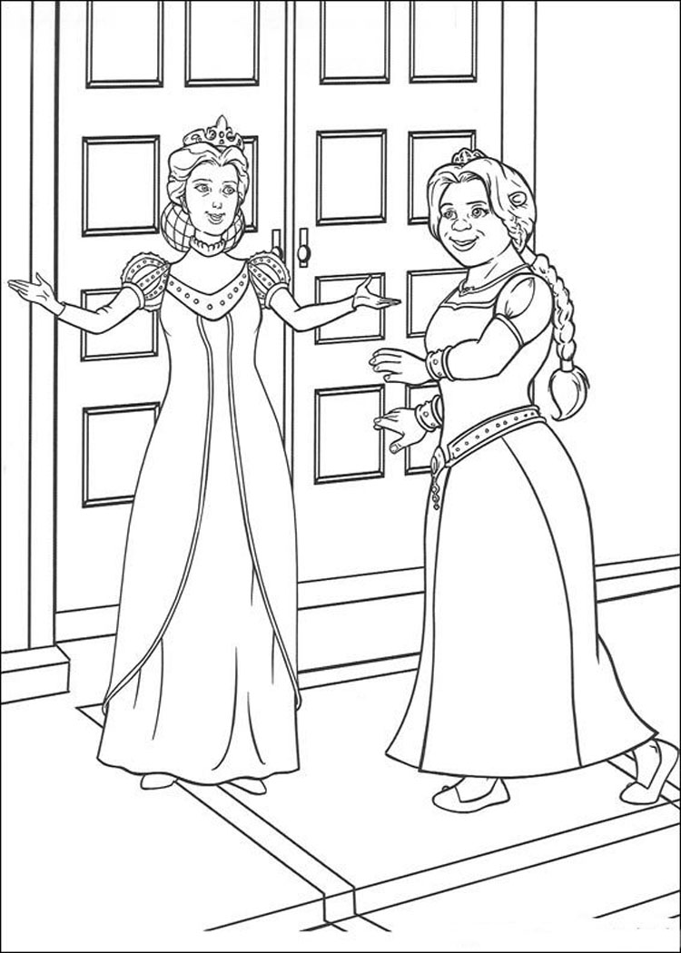 750x1050 Shrek Coloring Pages