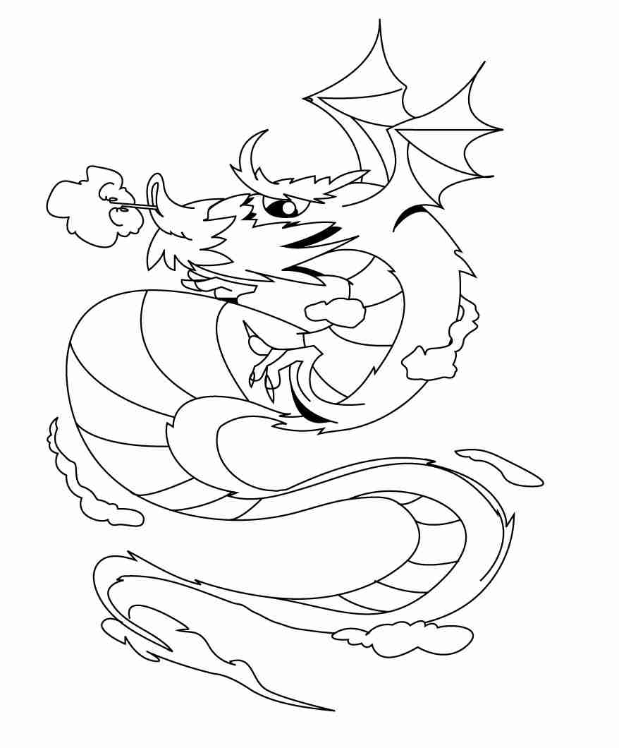 878x1060 Fire Breathing Dragon Colouring Pages Grumpy Cat