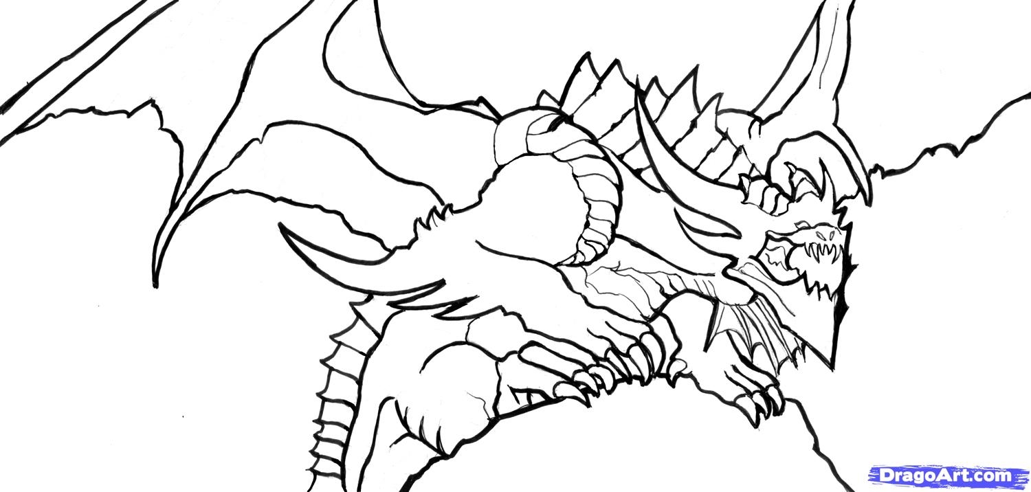 1500x716 Dragon Coloring Pages New Coloring Sheets