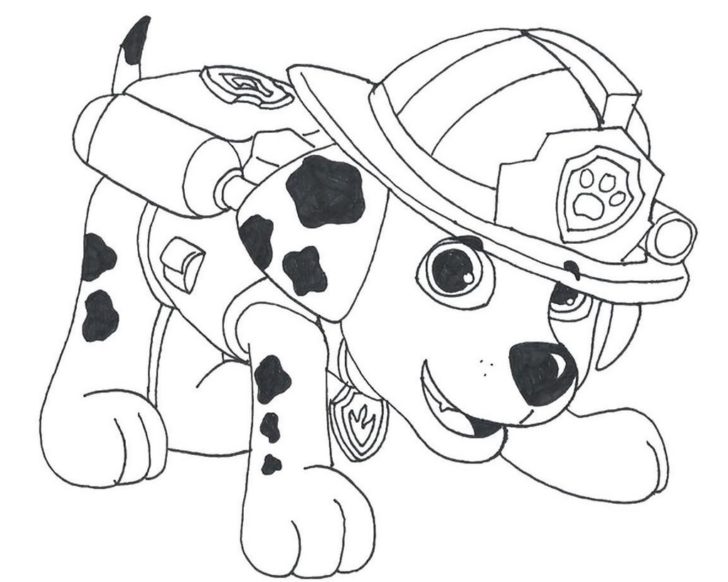 728x582 Fire Dog Coloring Pages