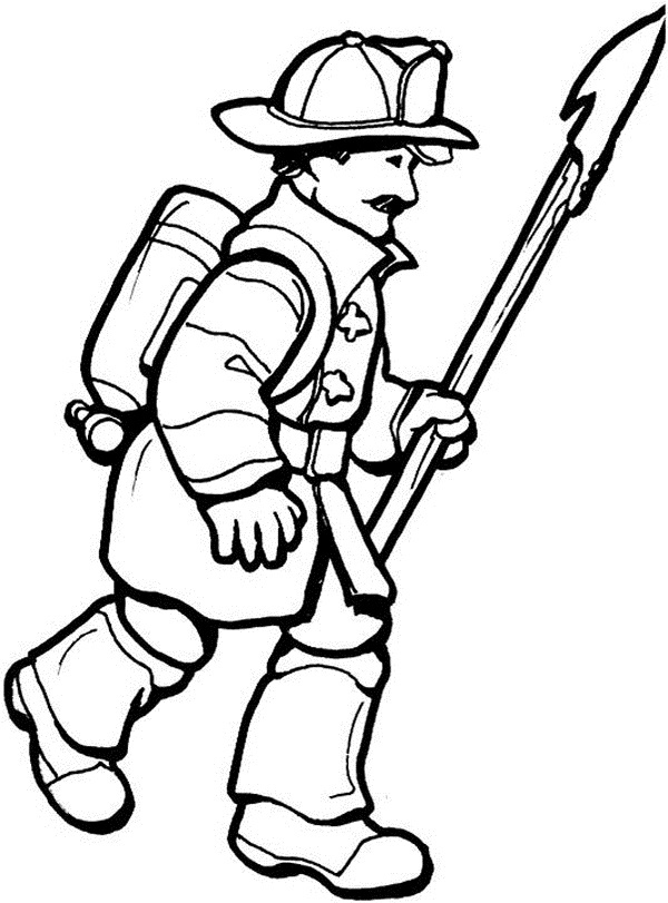 600x811 Firefighter Coloring Pages Elegant Free Printable Firefighter