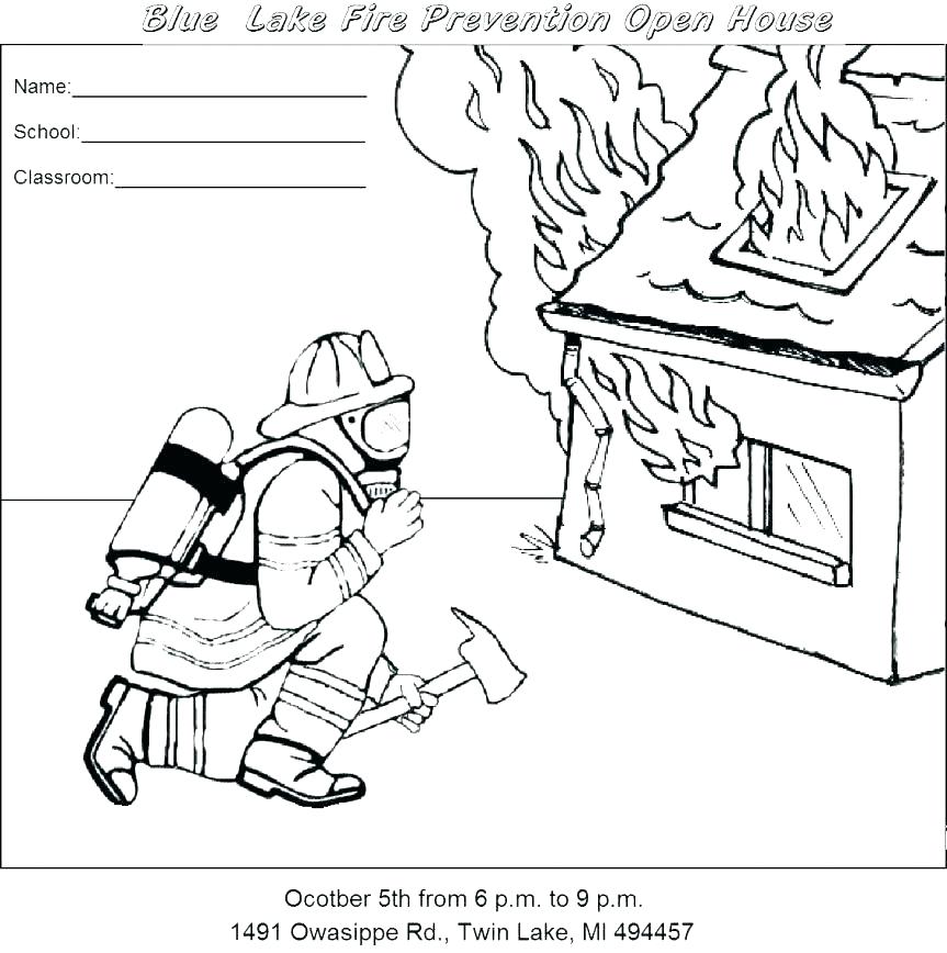 863x868 Free Fire Safety Coloring Pages Free Fire Safety Coloring Pages