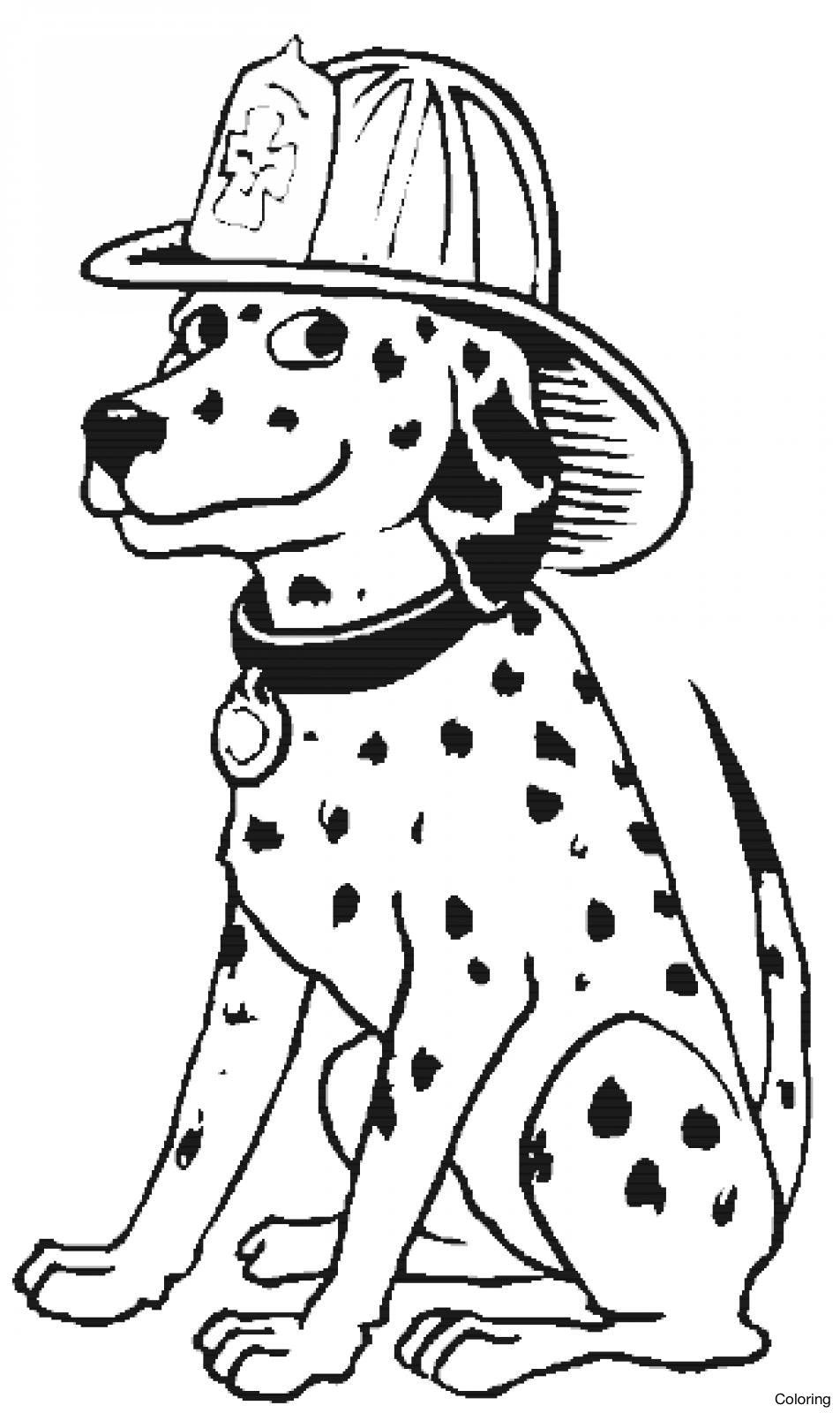 952x1600 The Best Reliable Firefighter Coloring Page Of Sparky Fire Dog
