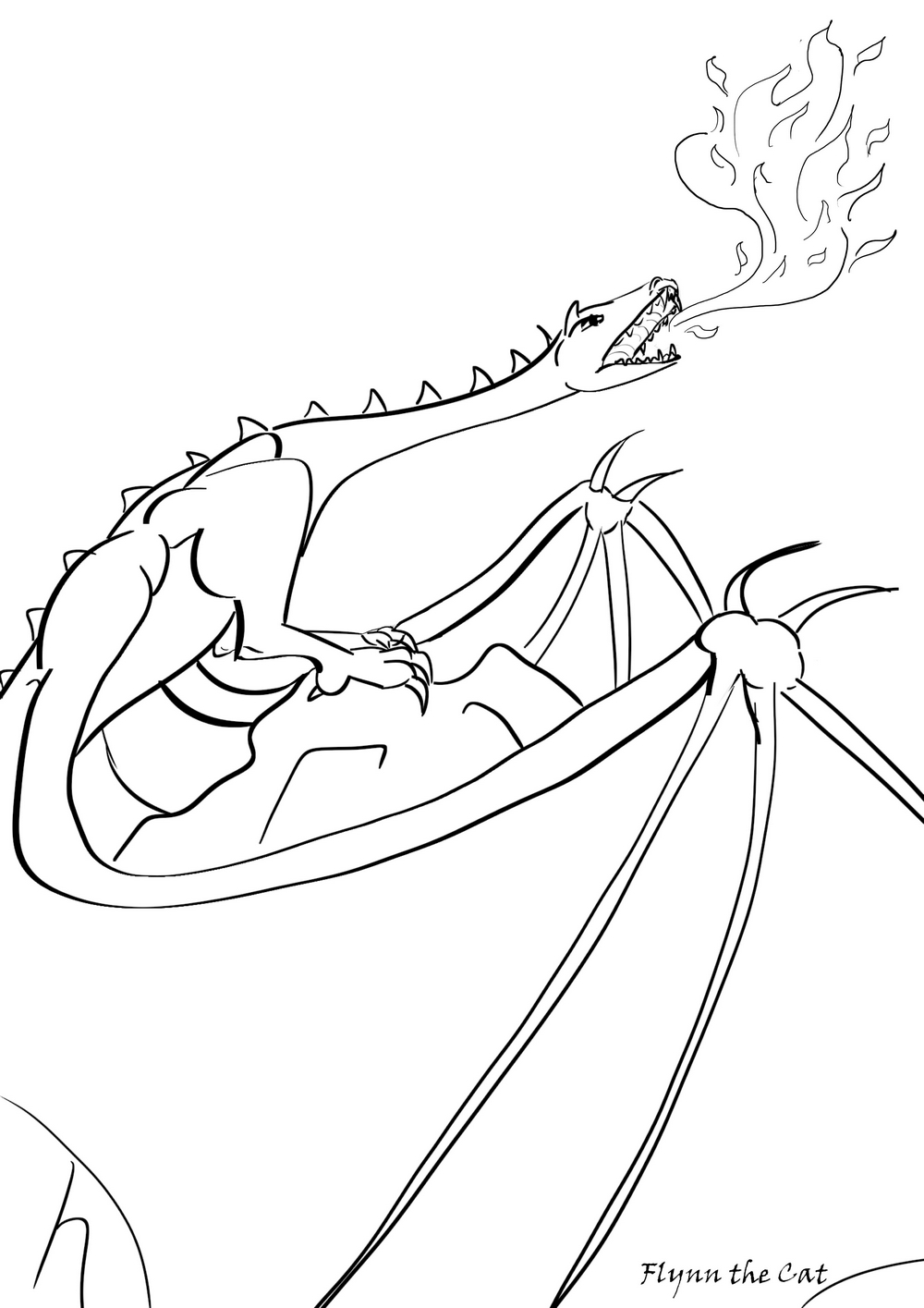 1000x1415 Fire Dragon Coloring Pages To Print Out