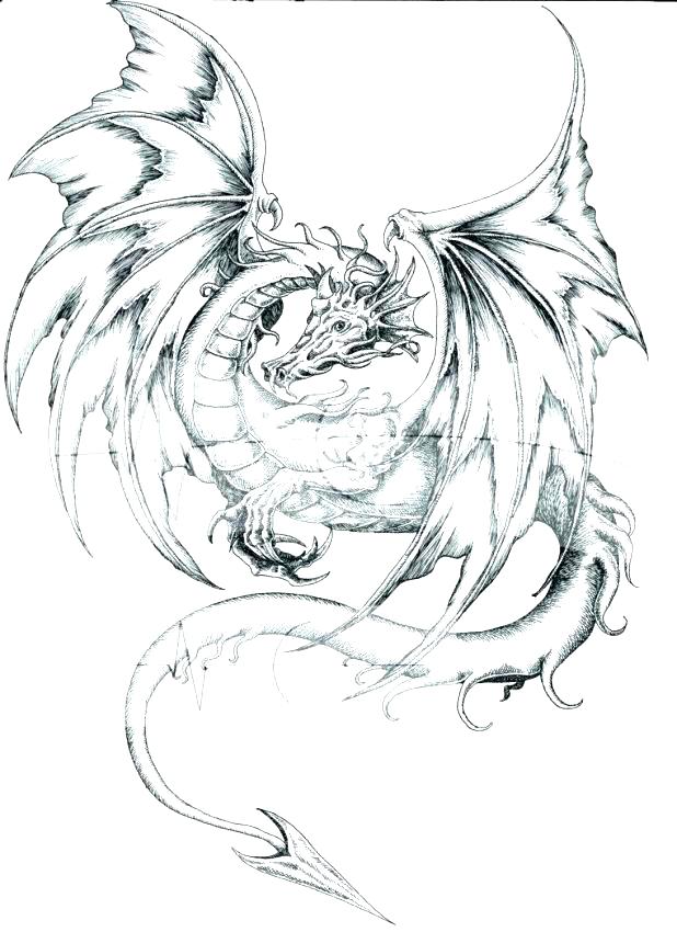 618x850 Dragon Coloring Pages Free Fire Breathing Dragon Coloring Page