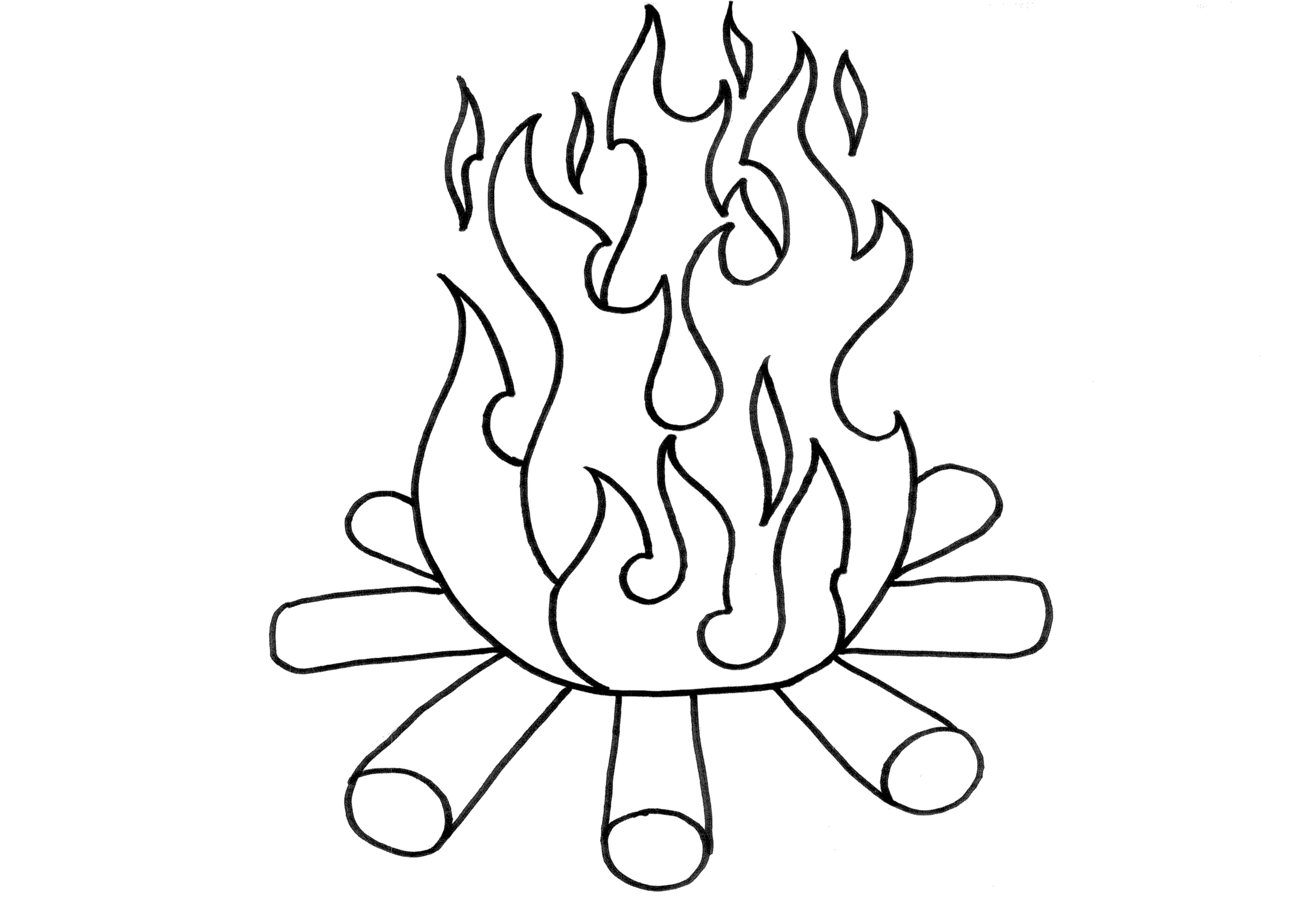 3520x2480 Fire Coloring Pages
