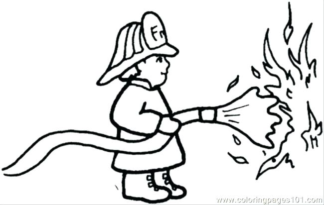 650x412 Fireman Coloring Page Fire Coloring Pages Fireman Outs Out
