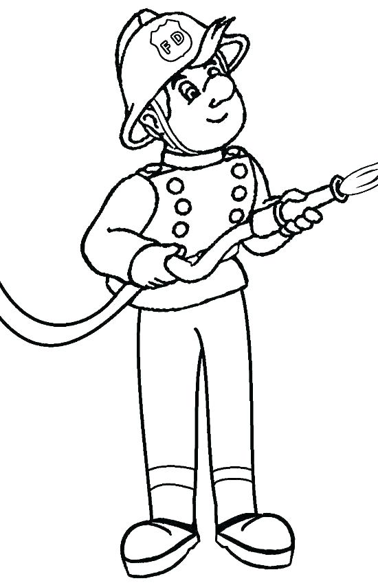 550x849 Fireman Coloring Page Firefighters Coloring Pages Fireman Coloring