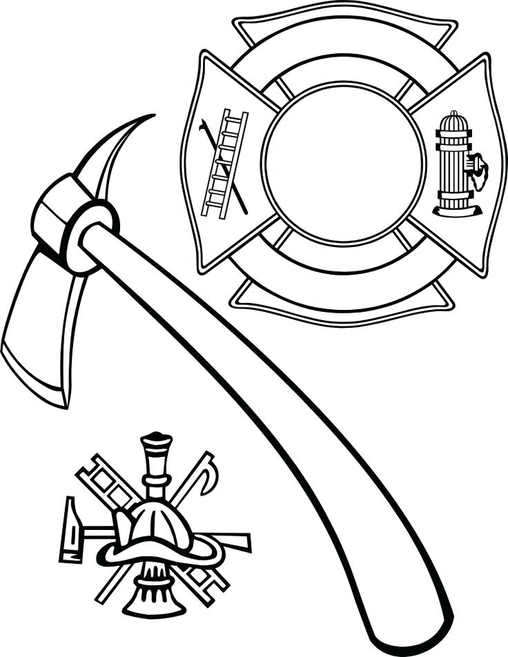 736x952 Fire Hydrant Coloring Page Fire Department Cross Vector Sketch