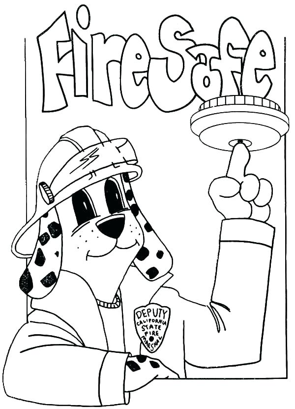 600x831 Fire Hydrant Coloring Page Sparky The Fire Dog Coloring Pages