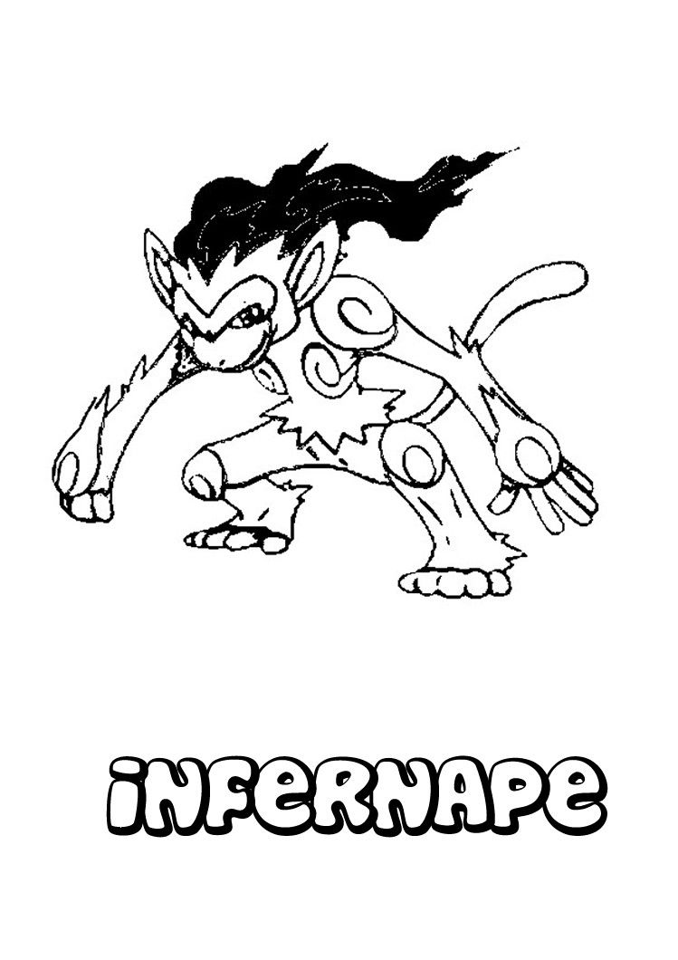 749x1060 Infernape Pokemon Coloring Page More Fire Pokemon Coloring Sheets