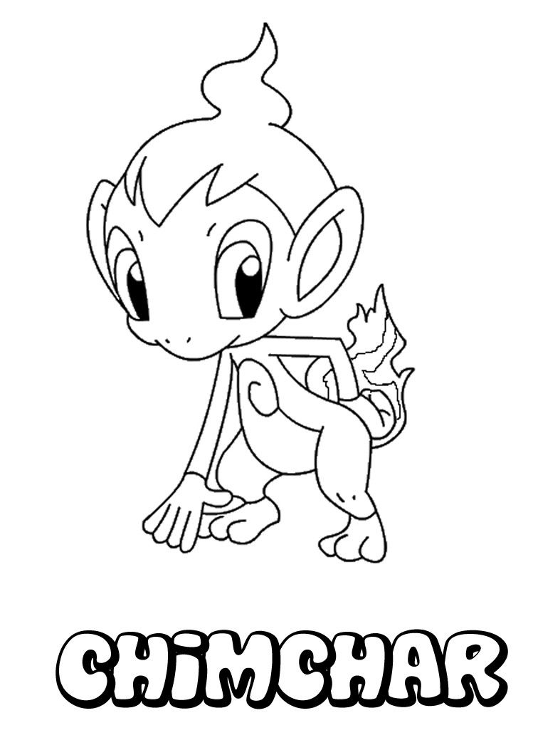 749x1060 Chimchar Pokemon Coloring Page More Pokemon Coloring Sheets