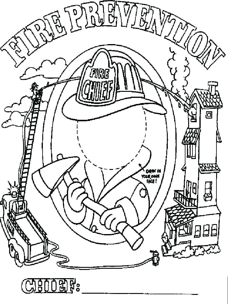 750x1000 Fire Coloring Pages Firefighter Coloring Sheets Cool Fire Safety