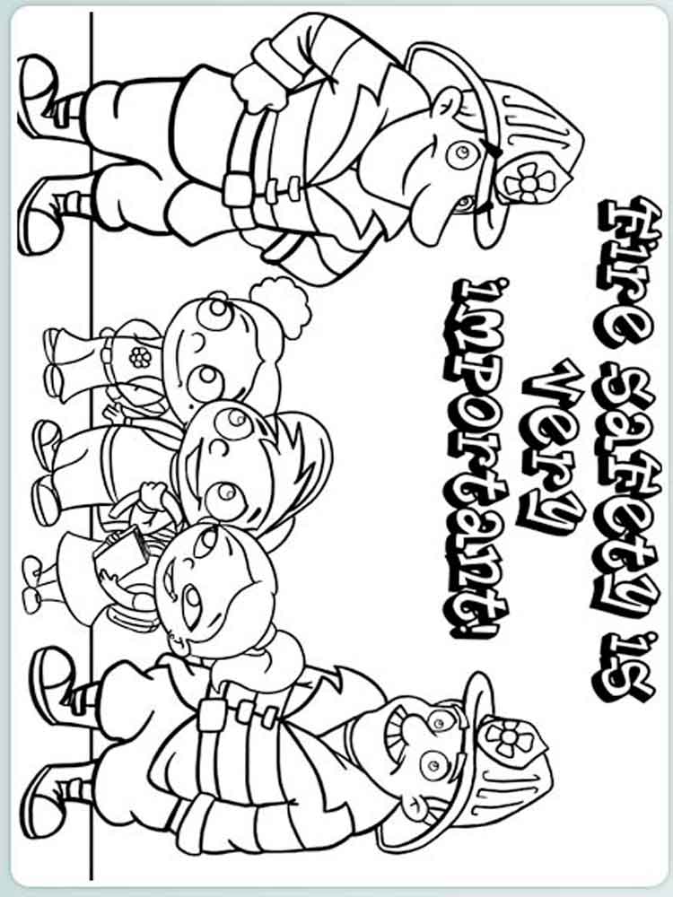750x1000 Fire Prevention Coloring Pages Free Printable Fire Prevention