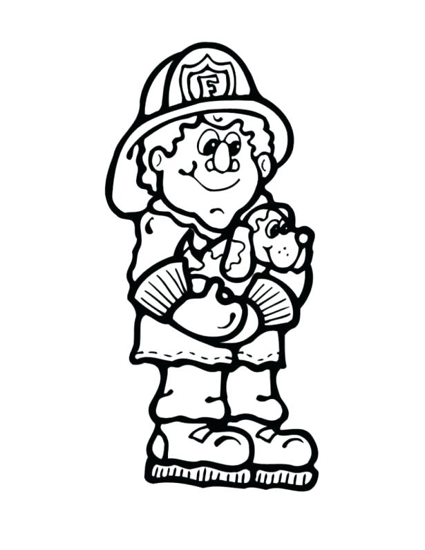 615x795 Fire Safety Coloring Book Also Firefighter Coloring Book Fireman