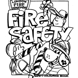 268x268 Fire Safety For Kids Coloring Pages All About Coloring Pages