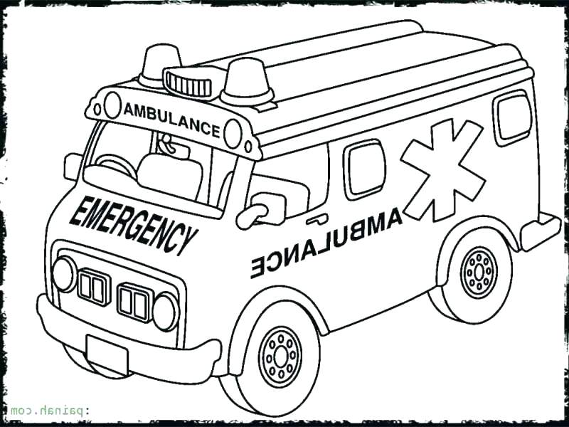 Fire Truck Coloring Page