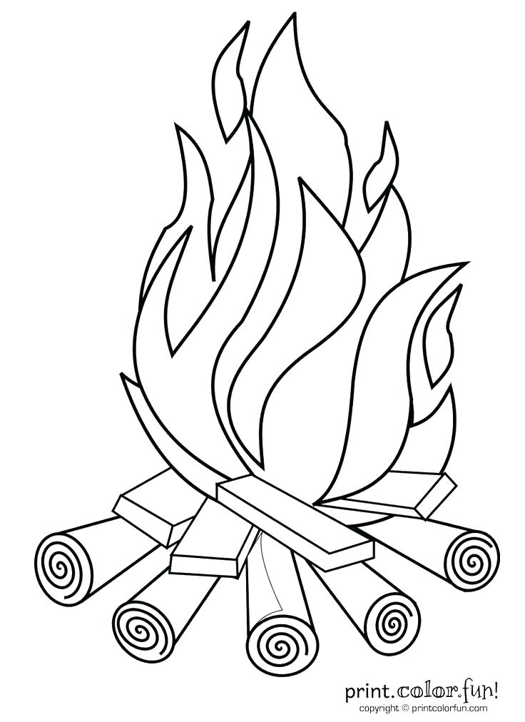 736x1012 Coloring Pages Fire Coloring Pages Fire Children Camp Fire