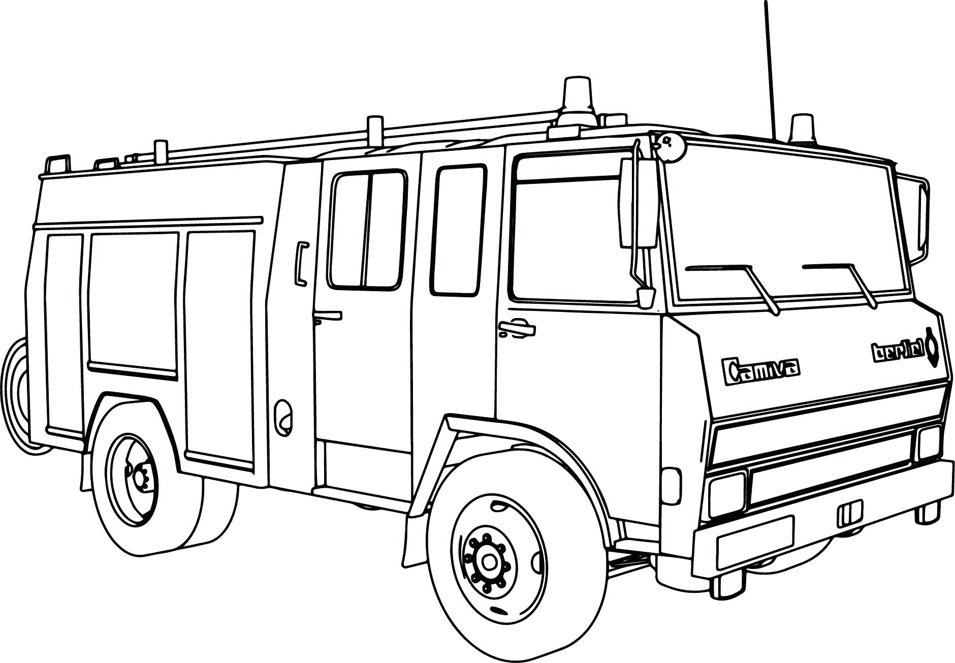 1880x1305 Coloring Pages Fire Truck Coloring Pages Boys Dump And Trucks