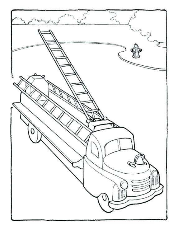 572x755 Extraordinary Firetruck Coloring Pages Free Printable Fire Truck