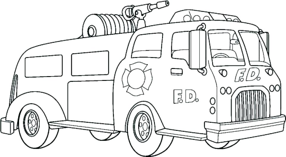 960x528 Fire Truck Pictures To Color Or Truck Color Pages Fire Truck