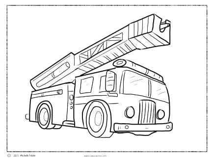 432x324 Fire Truck Coloring Pictures