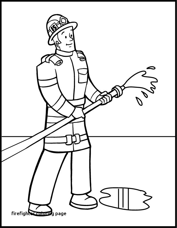 618x798 Firefighter Coloring Page