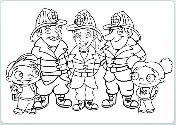 601x428 Firefighter Coloring Pages